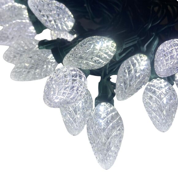 Yule Rite 25 Pine Cone String Lights Cool White Indoor Outdoor Total Length 15ft - Picture 5 of 10